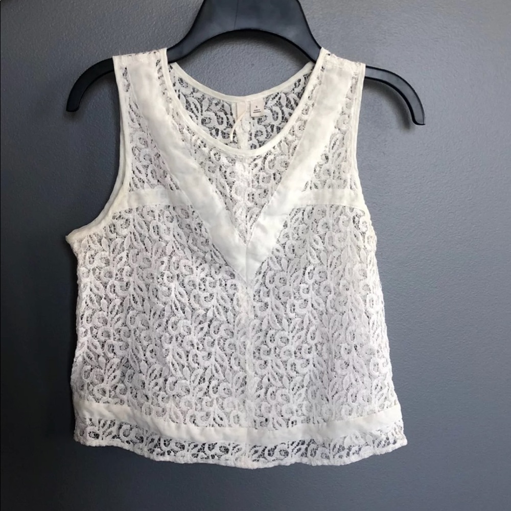 White lace Nordstrom Top